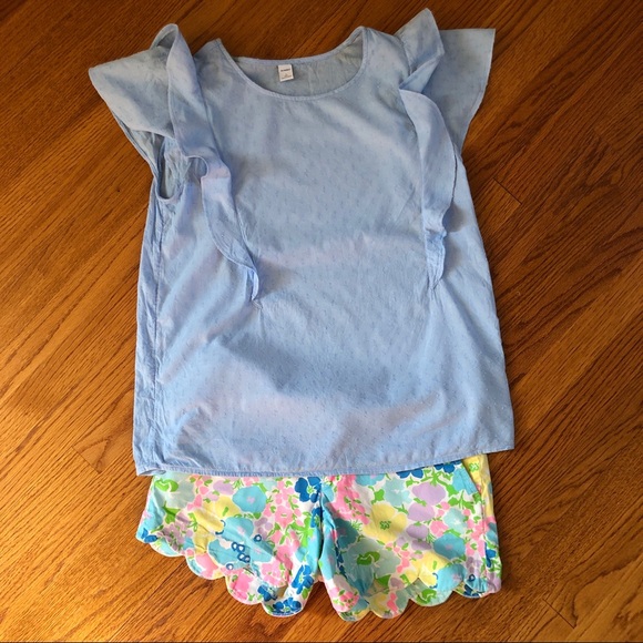Lilly Pulitzer Buttercup Scalloped Shorts, Size 2 - Picture 6 of 7